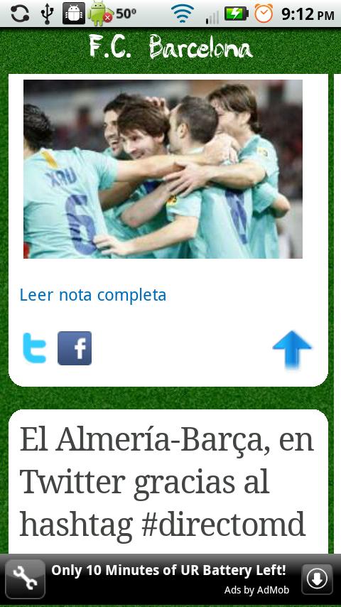 Noticias de Futbol Android Sports