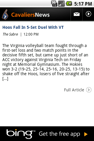 UVA Cavaliers News Android Sports