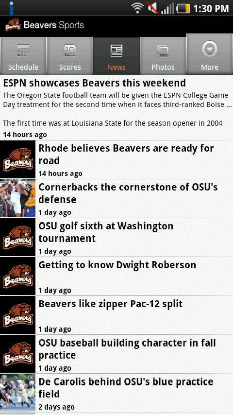 Beavers Sports Android Sports