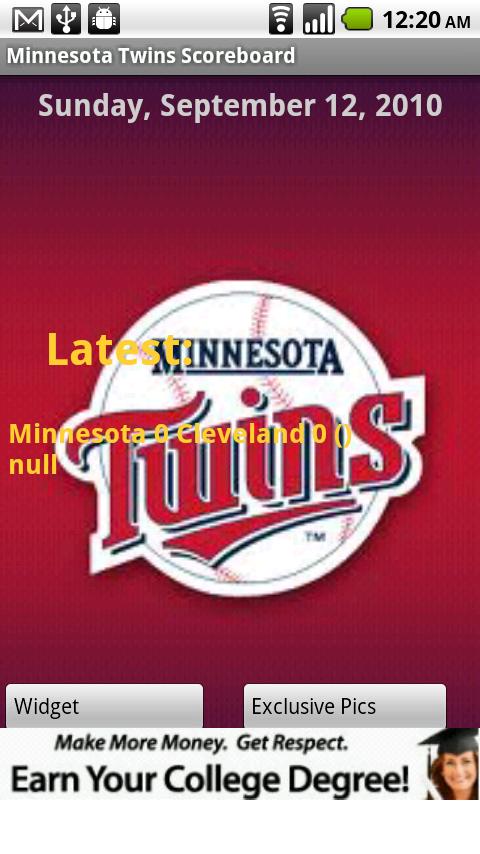 Minnesota Twins Scoreboard Android Sports