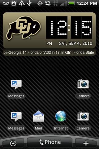 Colorado Buffaloes Clock XL Android Sports