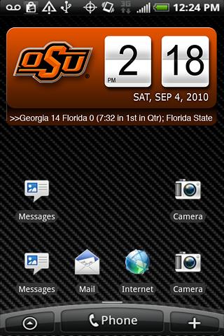 Oklahoma State Clock Widget XL