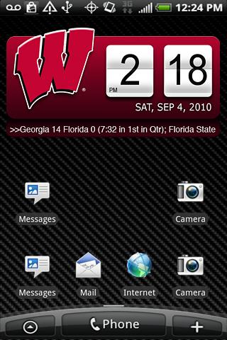 Wisconsin Badgers Clock XL Android Sports
