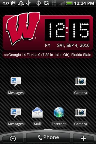 Wisconsin Badgers Clock XL Android Sports