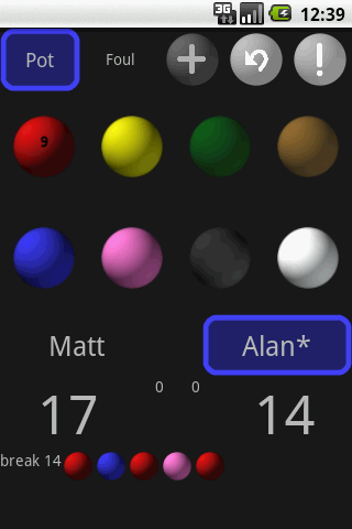 Snooker Scoreboard League Android Sports
