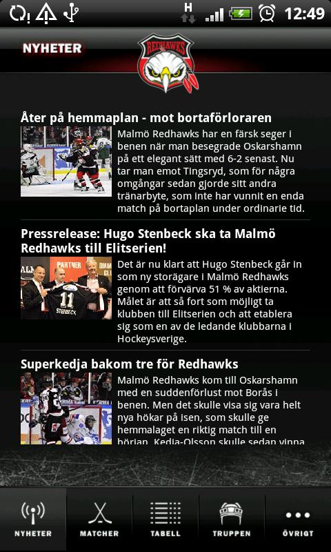 Malmö Redhawks Android Sports
