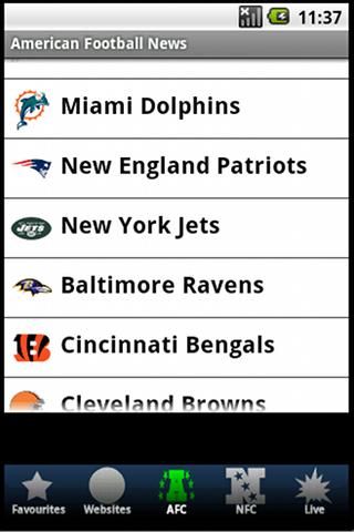American Football News Android Sports