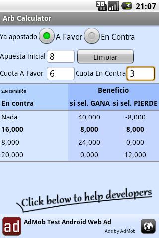 Arb Calculator Android Sports