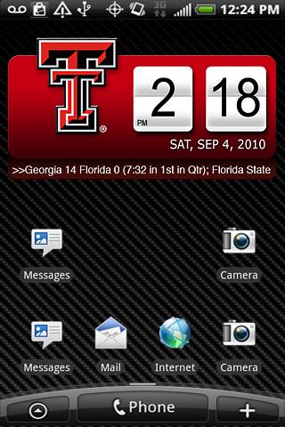 Texas Tech Clock Widget XL