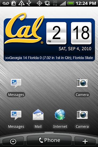 California Bears Clock XL Android Sports