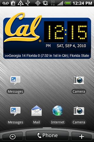 California Bears Clock XL Android Sports