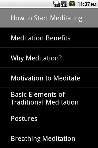 How to Start Meditating Android Sports