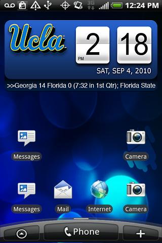 UCLA Bruins Clock Widget XL Android Sports