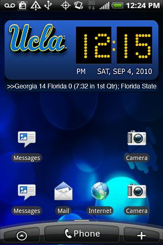 UCLA Bruins Clock Widget XL Android Sports