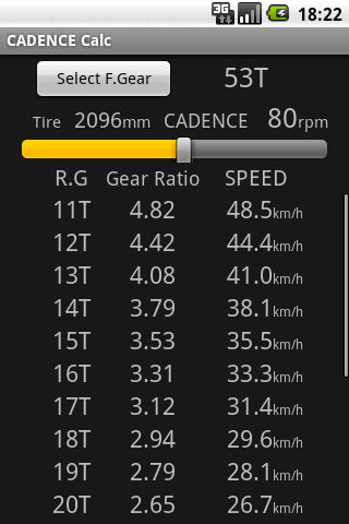 CADENCE Calc Trial Android Sports Games