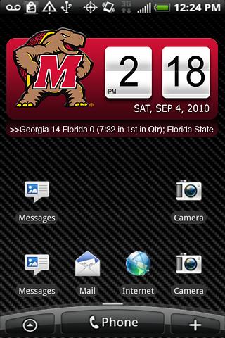 Maryland Terrapins Clock XL Android Sports