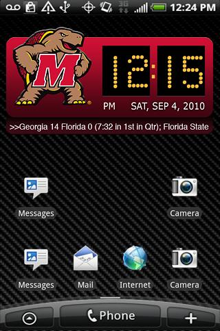 Maryland Terrapins Clock XL Android Sports