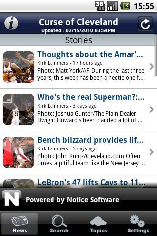 Curse of Cleveland Android Sports