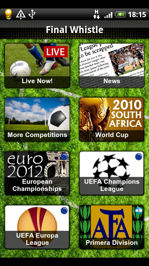 Final Whistle Football Scores Android Sports