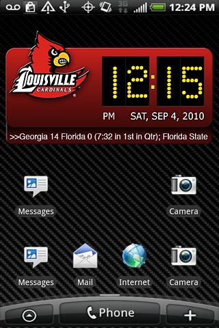 Louisville Cardinals Clock XL Android Sports