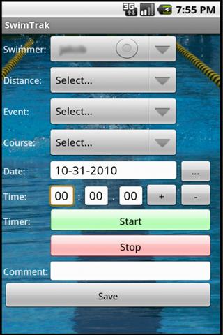 SwimTrak Android Sports