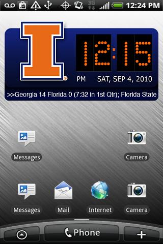 Illinois Clock Widget XL Android Sports