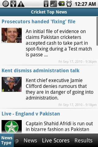 Cricket Sports News Android Sports
