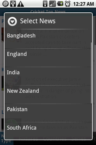 Cricket Sports News Android Sports