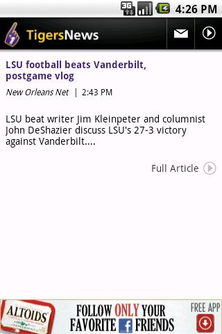 LSU Tigers News Android Sports