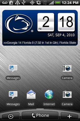 Penn State Clock Widget XL Android Sports