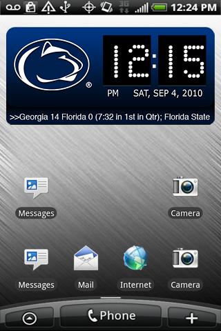 Penn State Clock Widget XL Android Sports