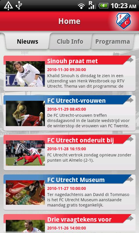 FC Utrecht Android Sports