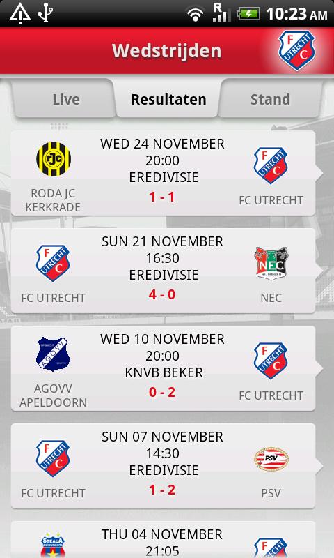 FC Utrecht Android Sports
