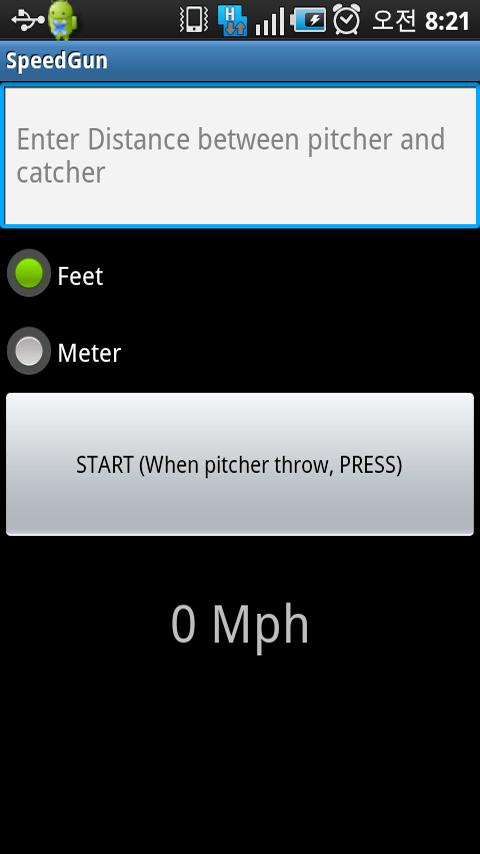 Speed gun Android Sports