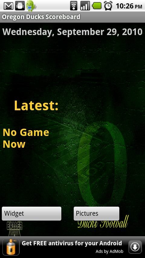 Oregon Ducks Score Board Android Sports