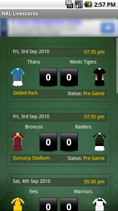 NRL Livescores Android Sports