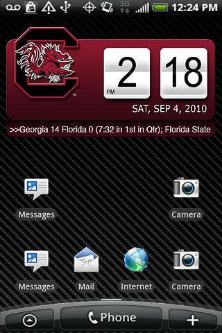 South Carolina Clock Widget XL Android Sports