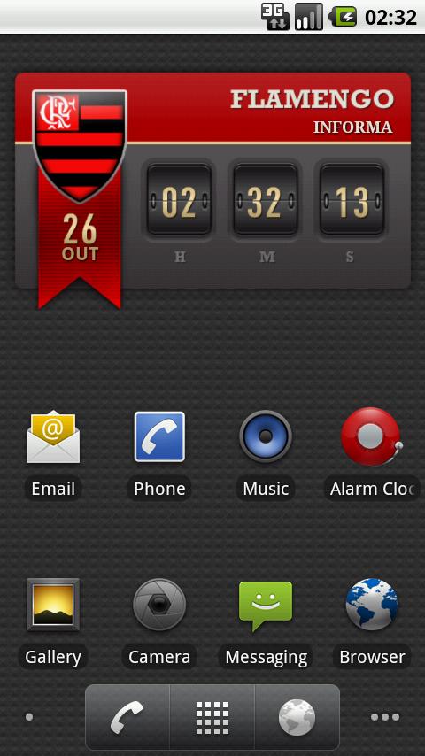 Flamengo Digital Clock Lite Android Sports