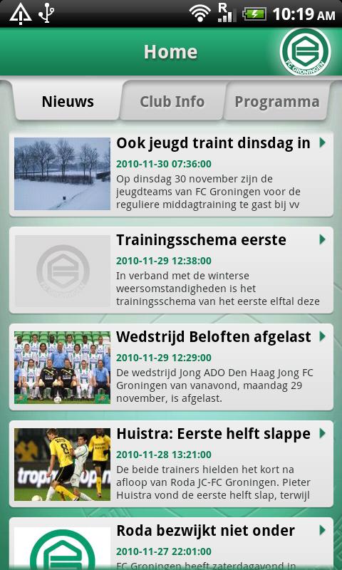 FC Groningen Android Sports