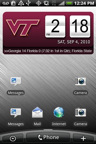 Virginia Tech Hokies Clock XL Android Sports