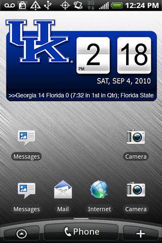 Kentucky Clock Widget XL Android Sports