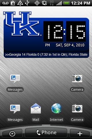 Kentucky Clock Widget XL Android Sports