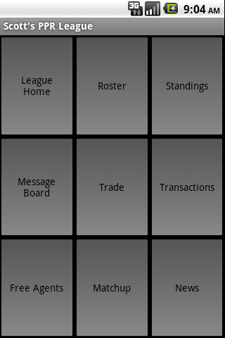 Fantasy Sports TeamTrax Android Sports