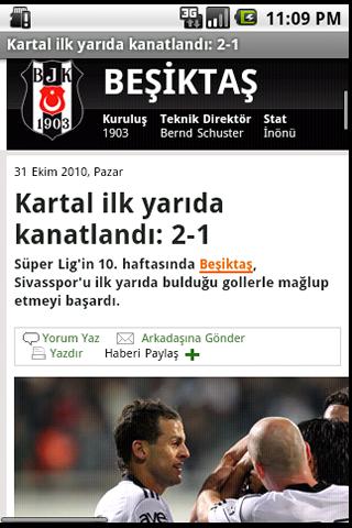 Haberci: Beşiktaş Haber Android Sports