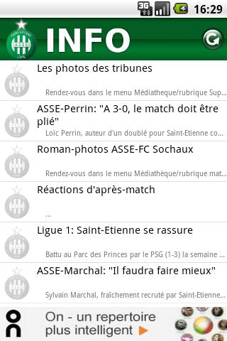 ASSE Info Android Sports