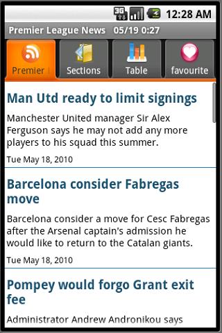Premier League News Android Sports