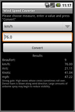 WindSpeed Android Sports