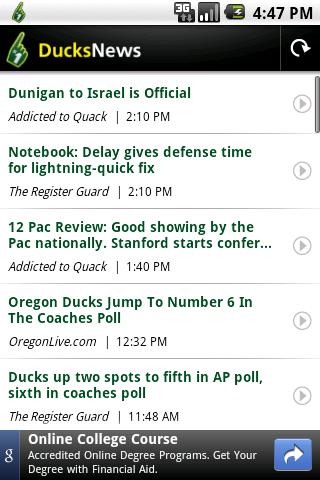 Ducks News Android Sports