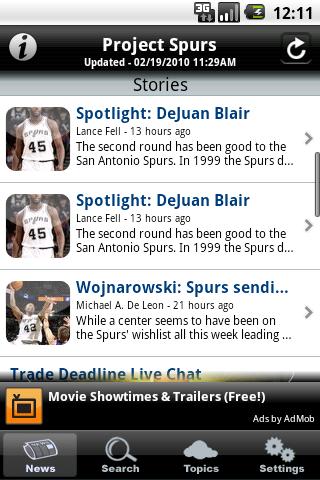 Project Spurs Android Sports