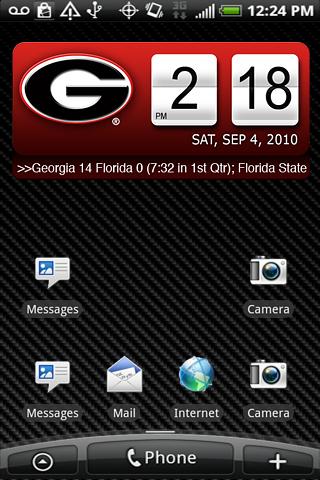 Georgia Bulldogs Clock XL Android Sports